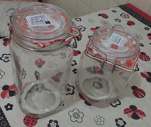 2 Potes de Vidro Hermético 1,0 e 1,5 L Bormioli Fido - Imagem 3