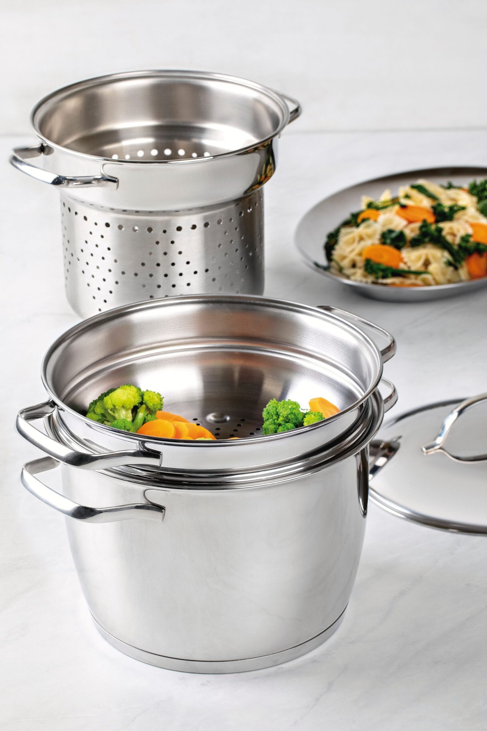 Panela de Cozimento no Vapor em Aço Inox 20 Cm 2,2 L - Imagem 3